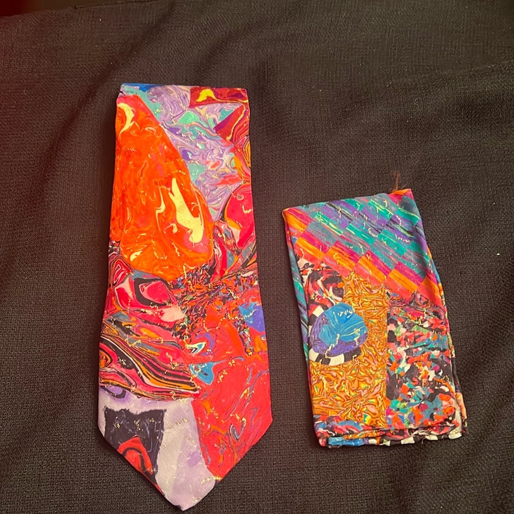 Ameri Hand painted Scarf -New